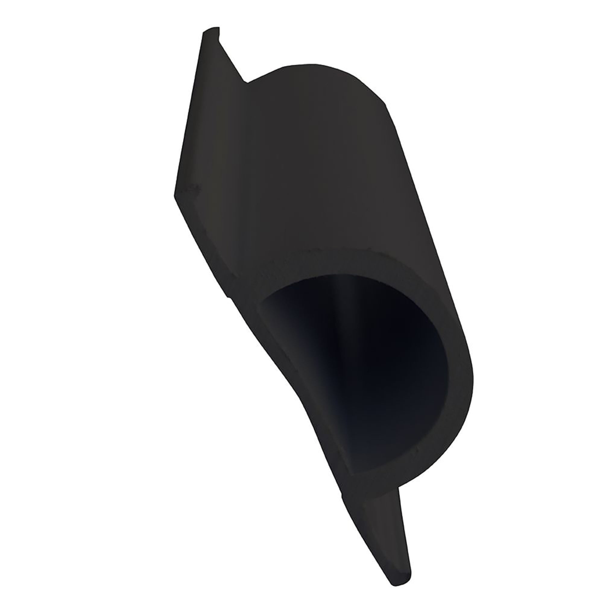 Dock Edge Standard 'D' Pvc Profile 16' Roll Black