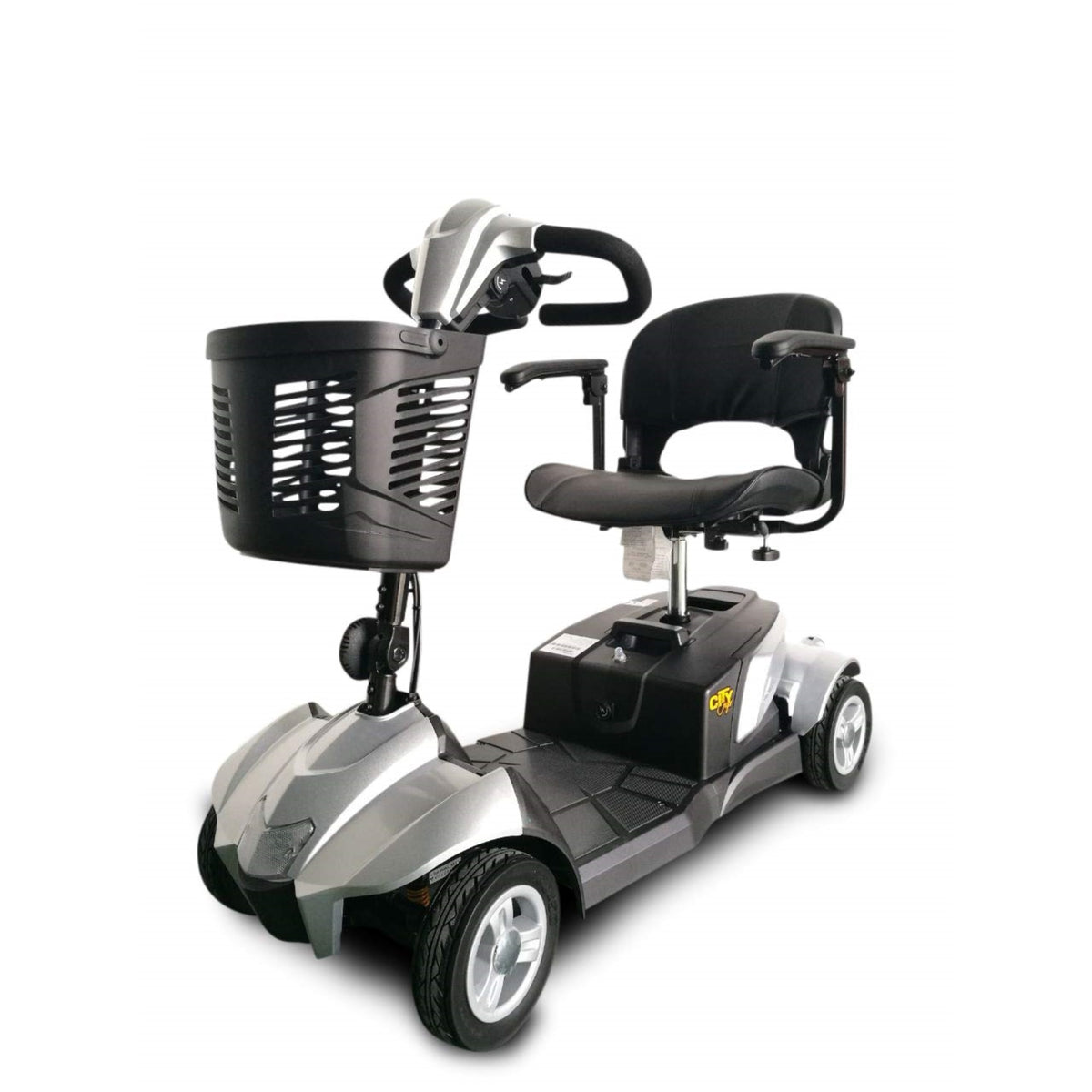 Ev Rider Citycruzer 4 Wheels Transportable Mobility Scooter, Silver