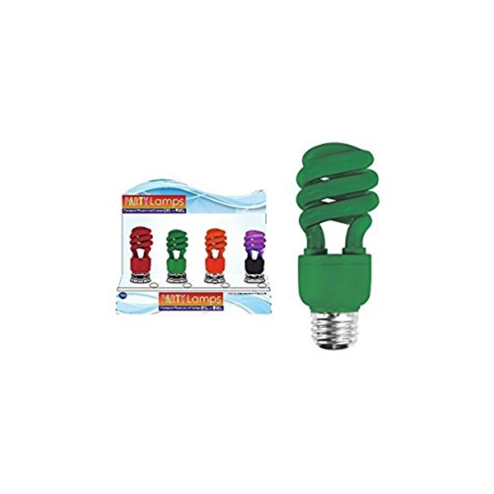 Green Cfl Bulb In Standard Edison Usa Lamp Base Energy Saving