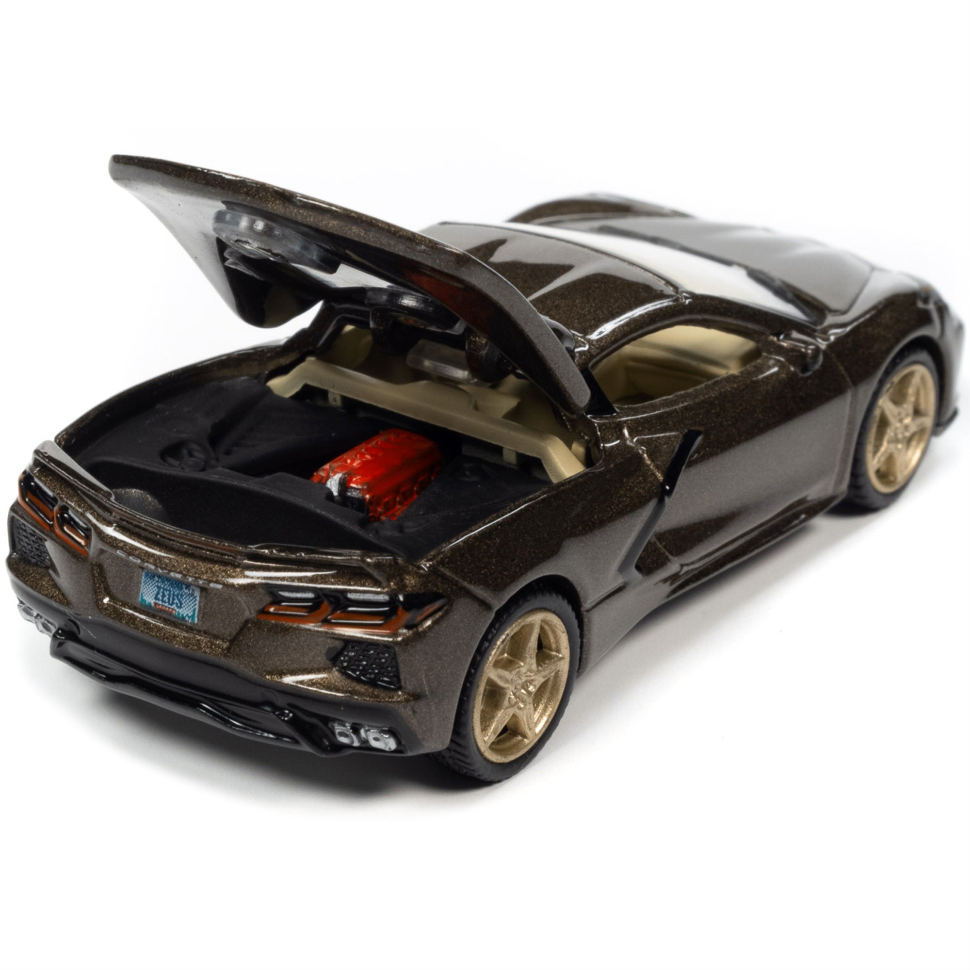 2020 Chevrolet Corvette Zeus Bronze Metallic 'Sports Cars' Limited Edition 1/64 Diecast Model Car By Auto World