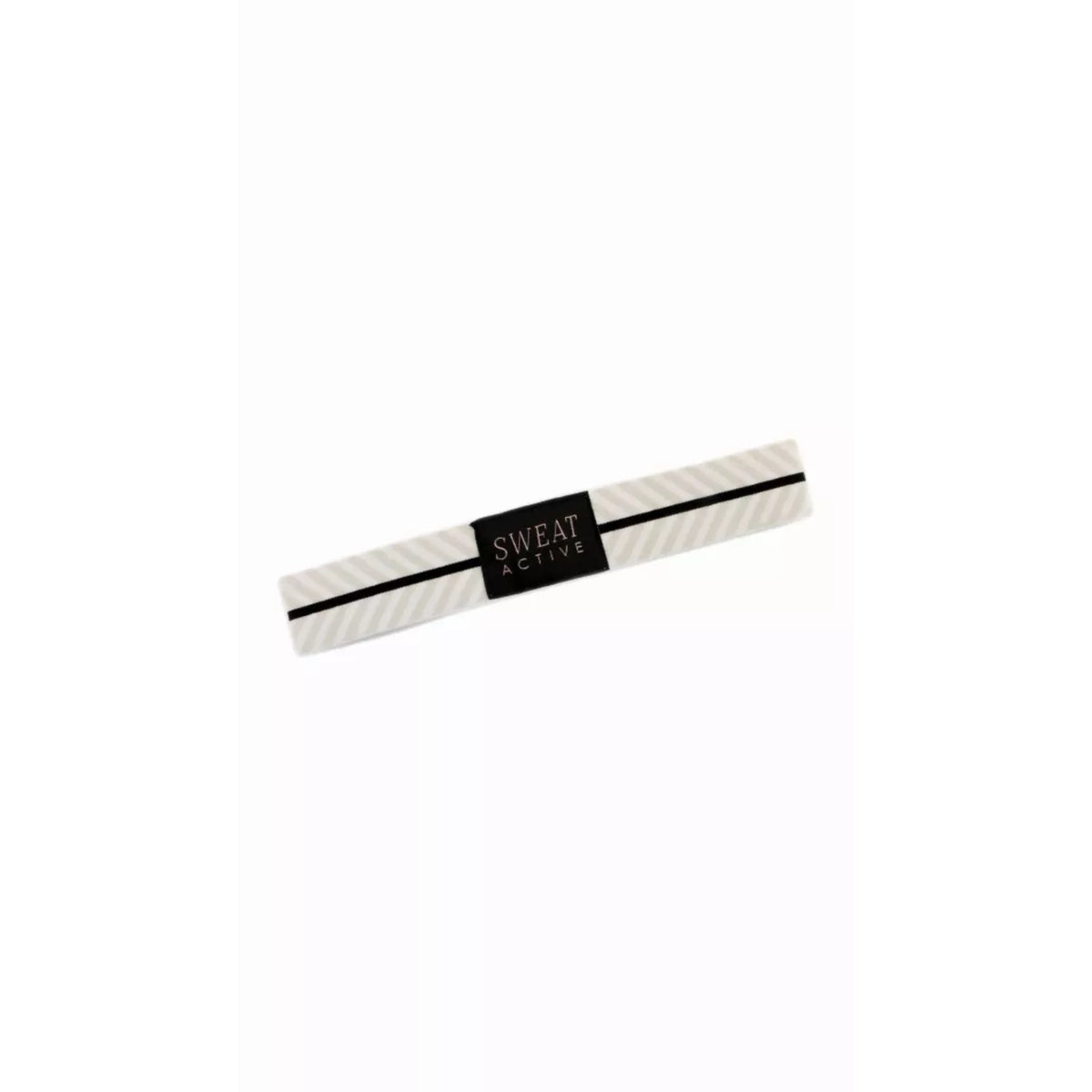Sport Headband - White/Pearl Chevron