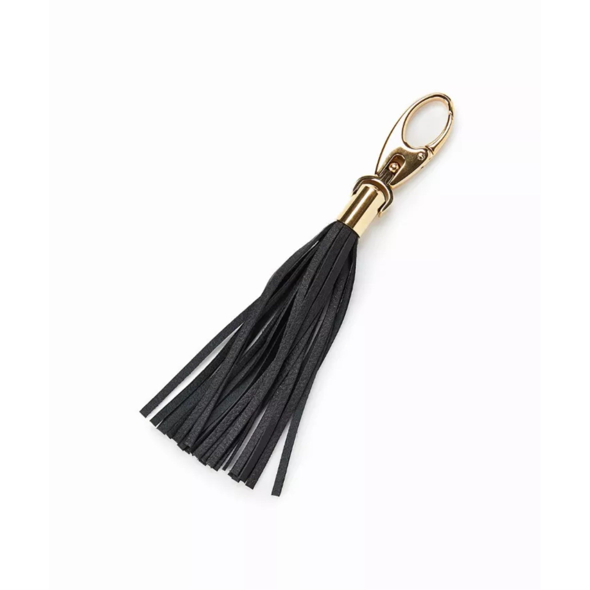 Leather Tassel - Black And Gold