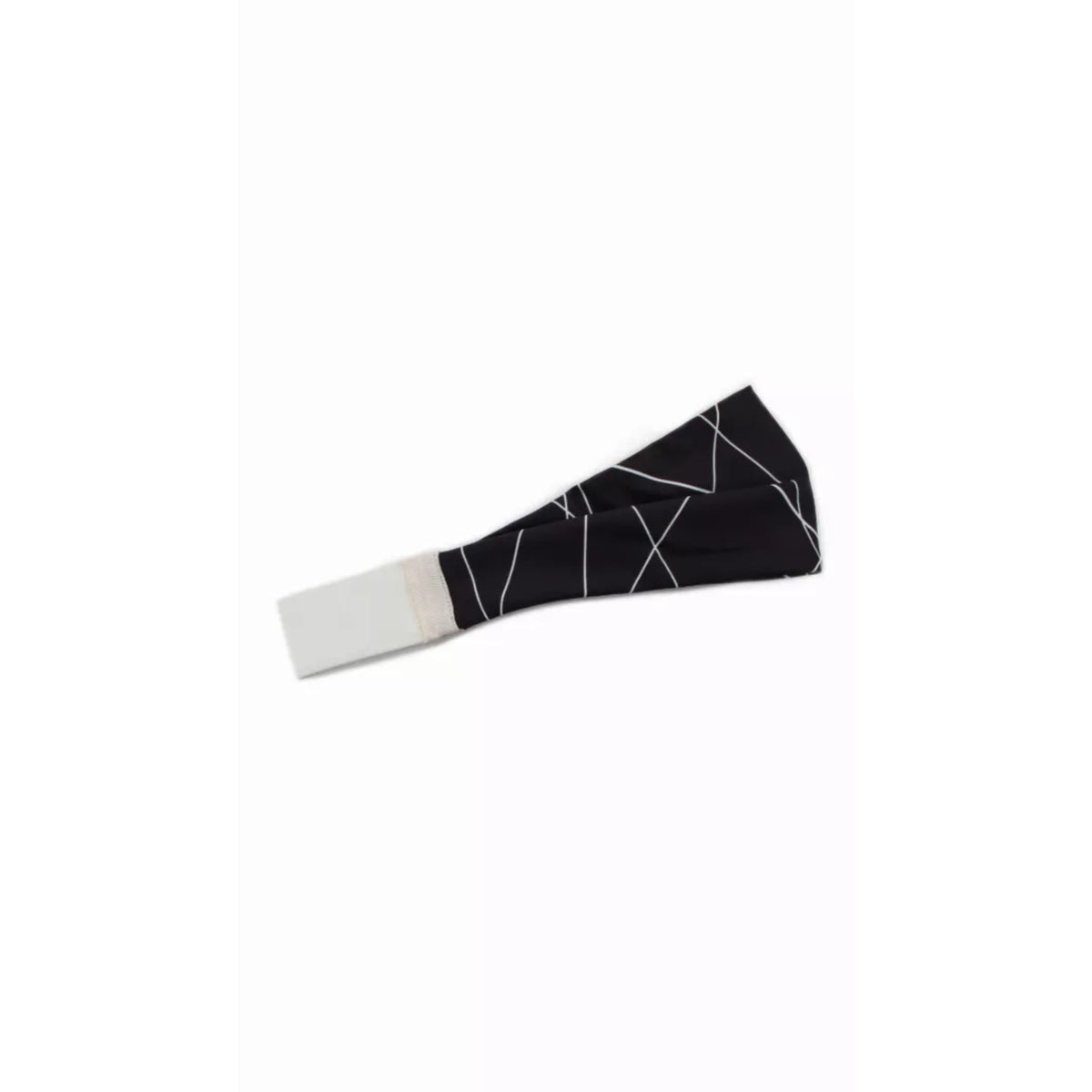 Sport Headwrap - Black/Pearl Gray Slash