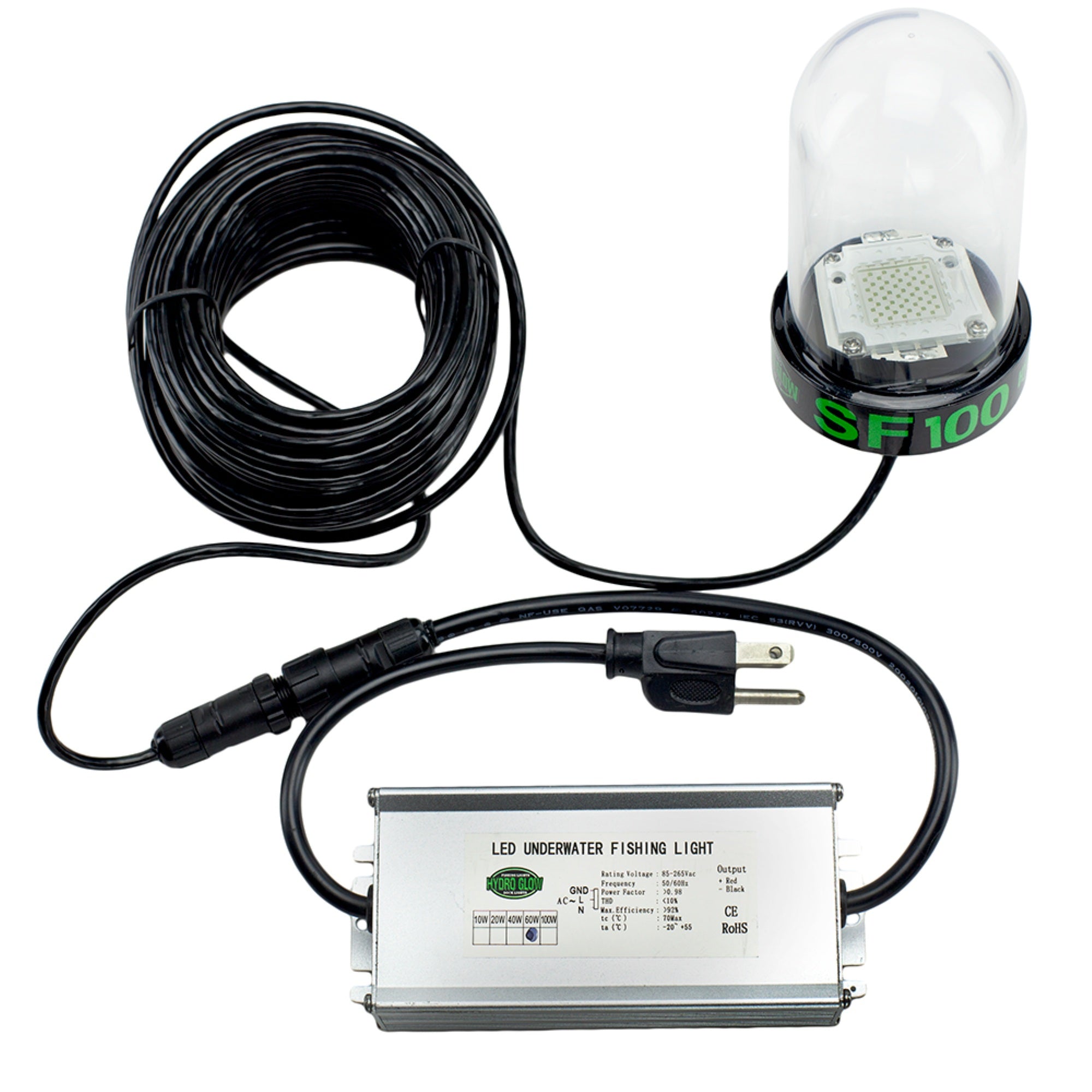 Hydro Glow Sf100B 100W 120Vac Underwater Dock Light Blue