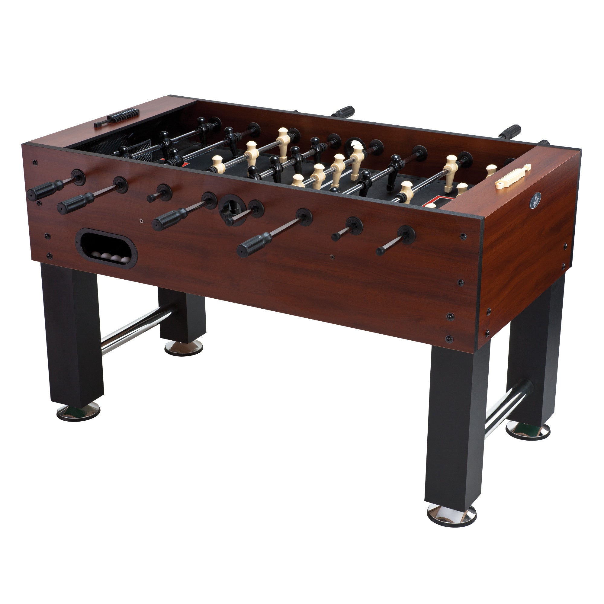 Yardlio Tirade Mmxi Foosball Table - Sturdy, Tournament-Sized, Elegant Mahogany
