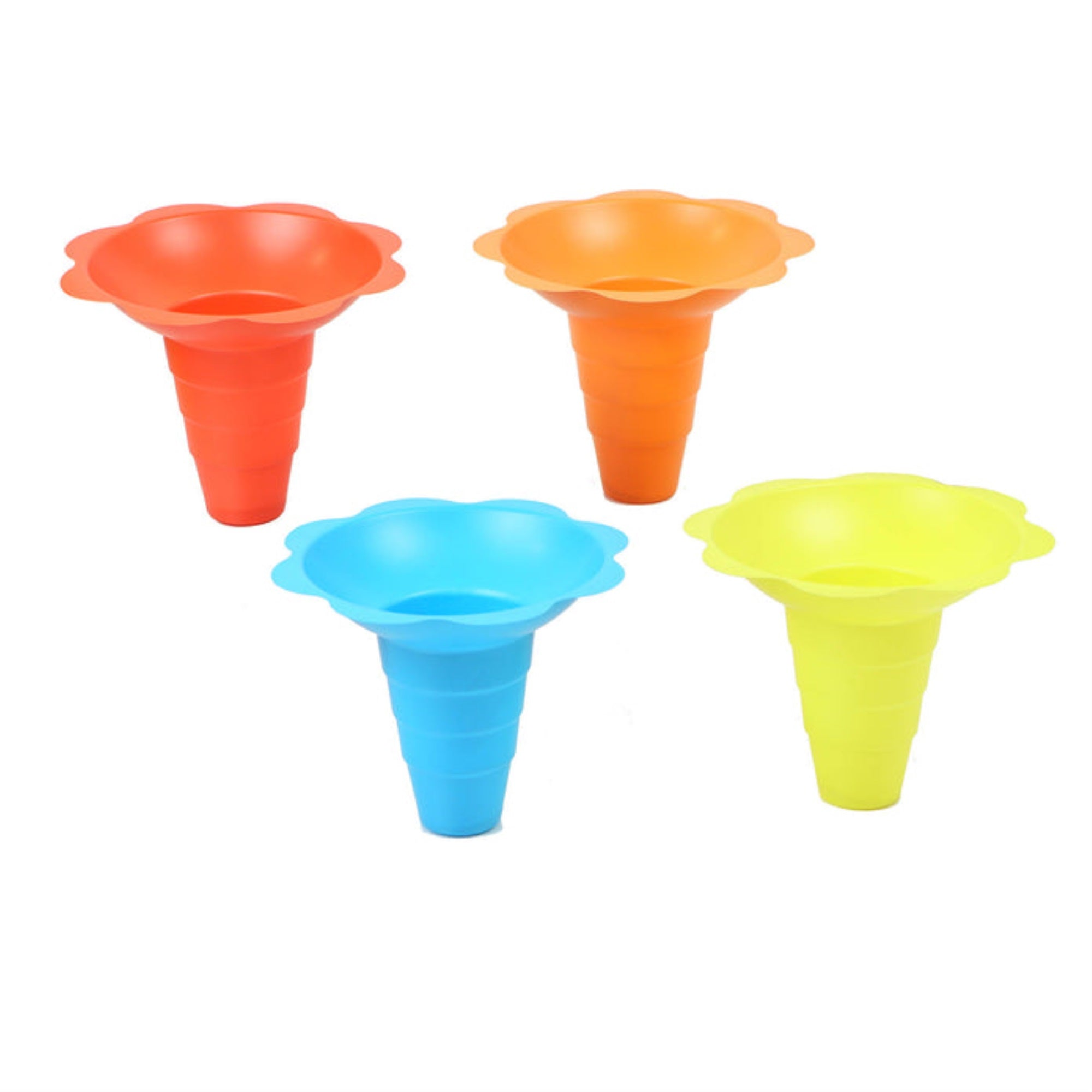 Paragon 12-Ounce Sno-Cone Flower Drip Tray Cups  Multicolor  100-Cup Case