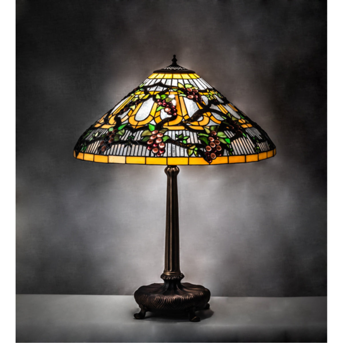 31' High Jeweled Grape Table Lamp
