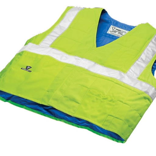 Techniche Evaporative Cooling Traffic Safety Vest, Powered By Hyperkewl