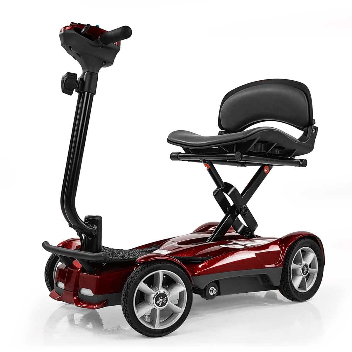 Ev Rider Transport Af 4W - Lightweight Automatic Folding Mobility Scooter - Metallic Red