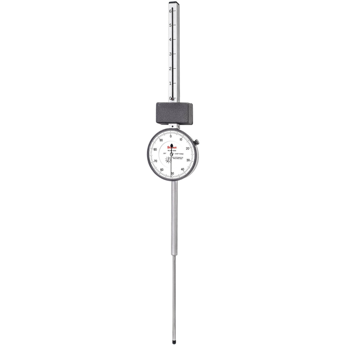 656-6041J Dial Indicator, .001' Graduation, 6.000' Measuring Range, 0-100 Dial Reading, Agd Group 4,   Jeweled Bearings, Lug-On-Center Back