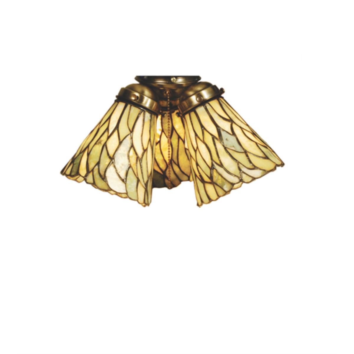 5'W Willow Jadestone Fan Light Shade