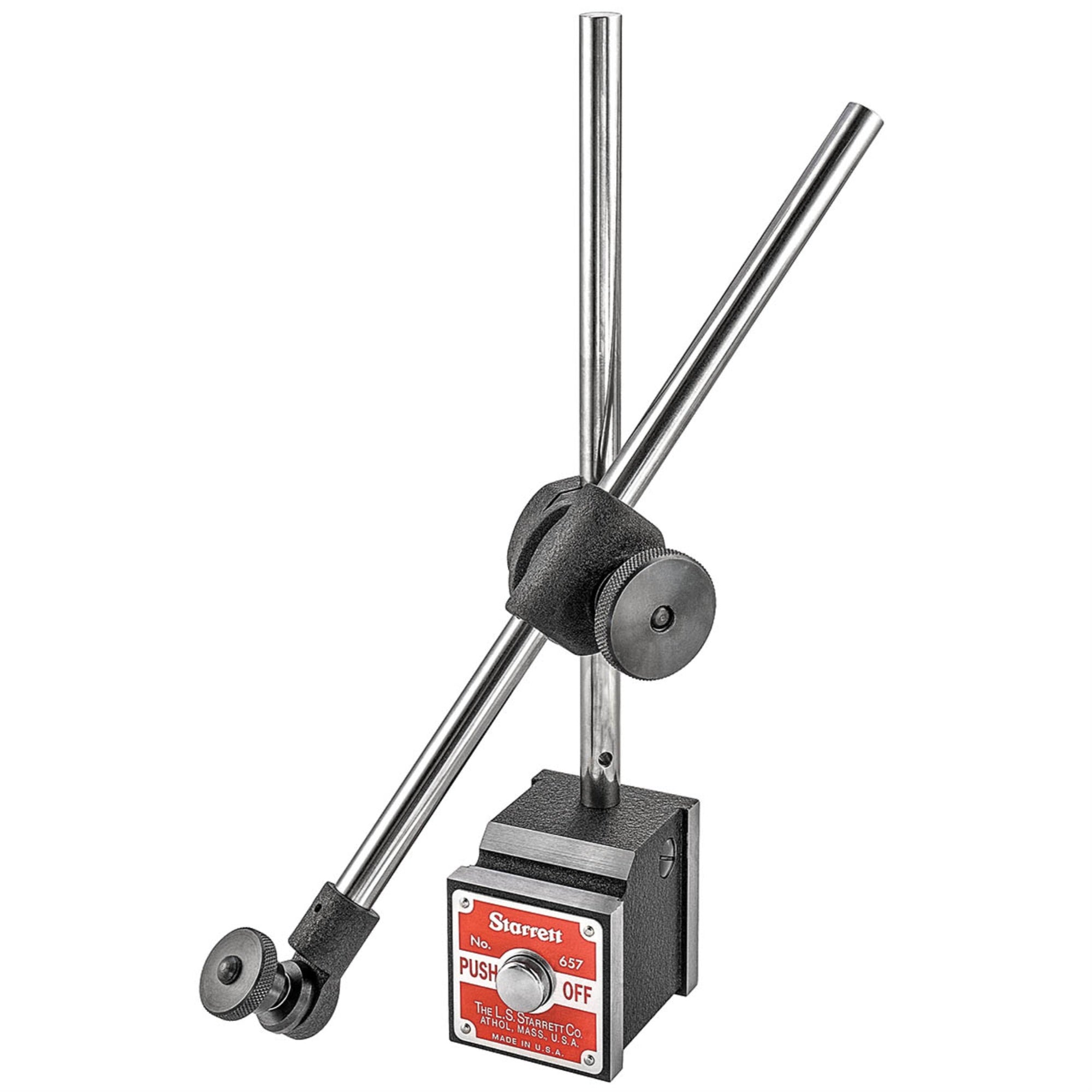 657D Magnetic Indicator Holder - Magnetic Base, Upright Post Assembly Including Post, Swivel Post Snug And Gage Holding Rod