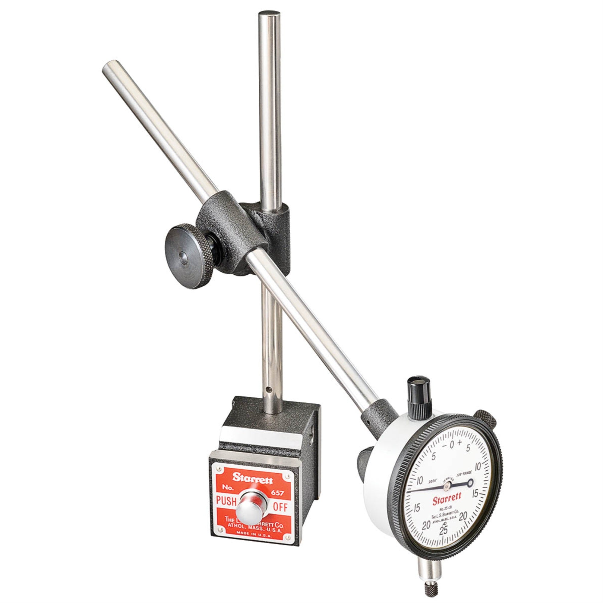 657E Set Including Magnetic Base, Upright Post Assembly And 25-131J Dial Indicator