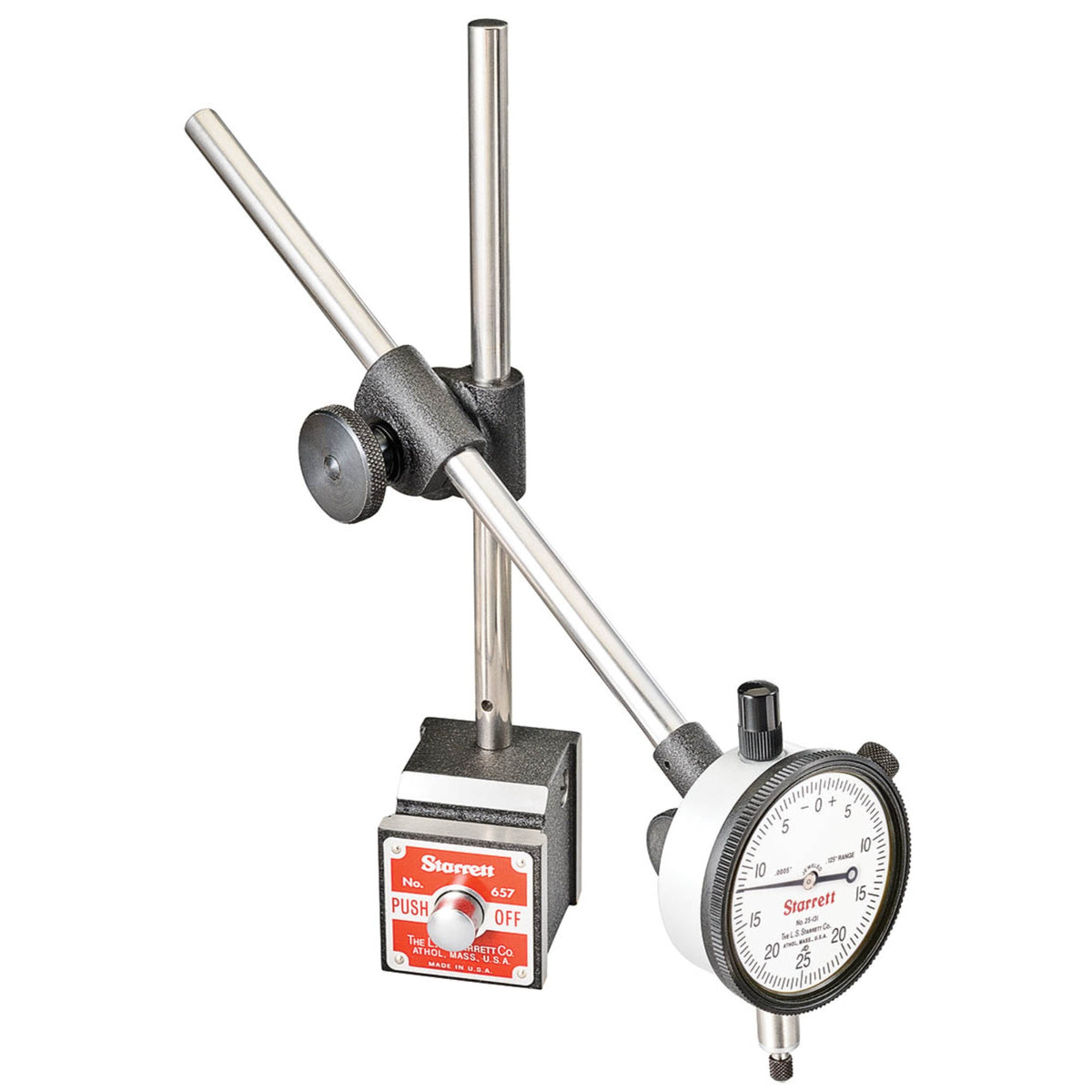 657E Set Including Magnetic Base, Upright Post Assembly And 25-131J Dial Indicator