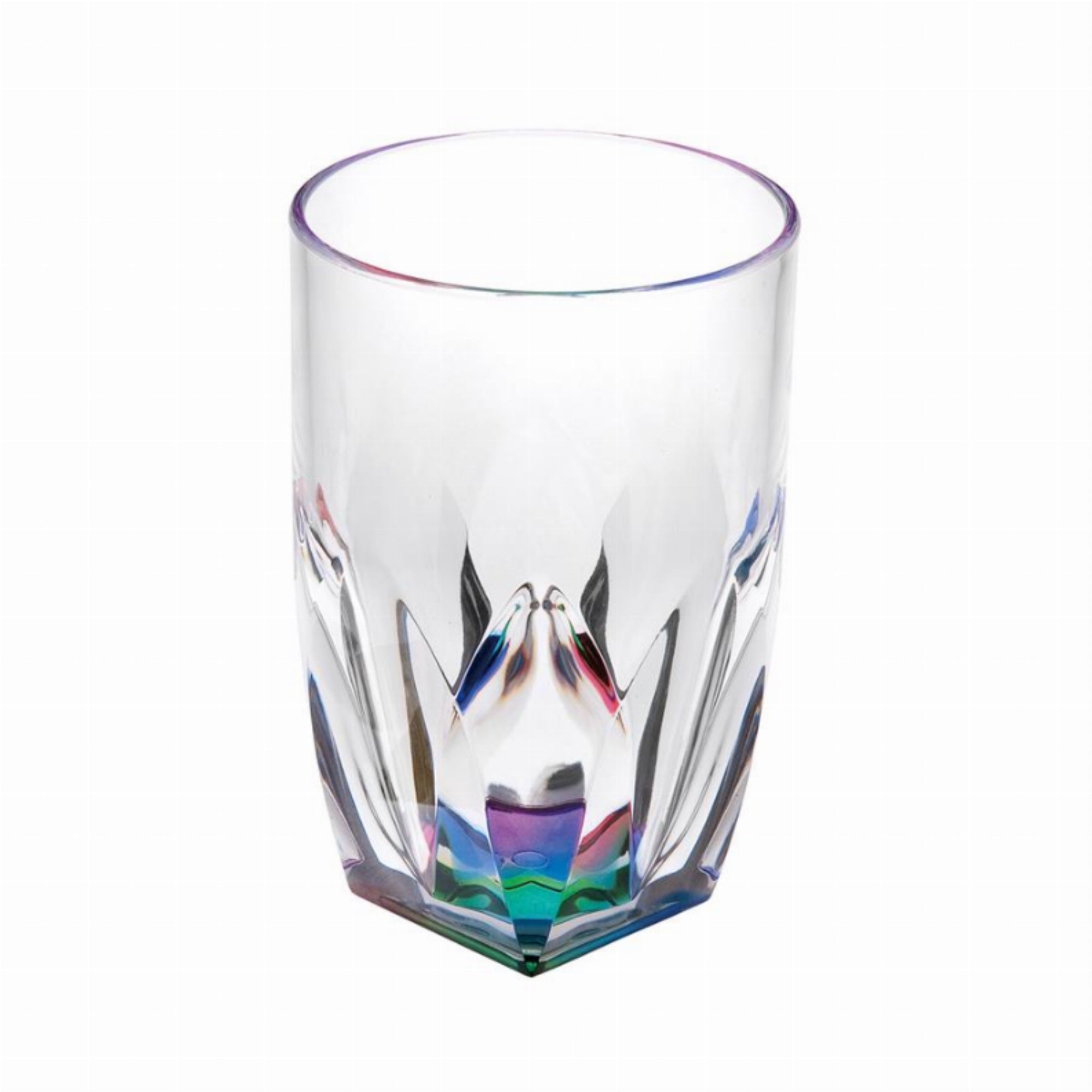 Acrylic Rainbow Diamond Hi-Ball 17 Oz.  Set Of 4