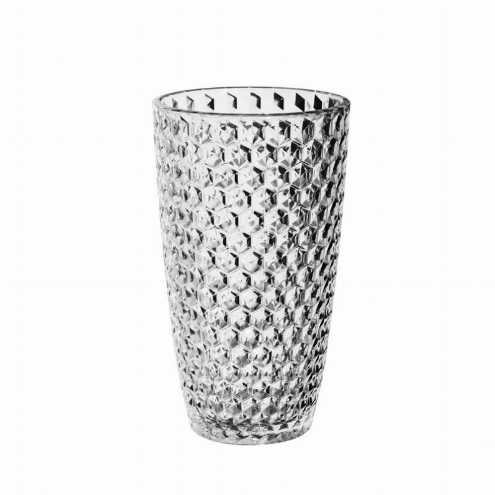 Acrylic Diamond Cut Hi-Ball - Clear 19 Oz. Set Of 4
