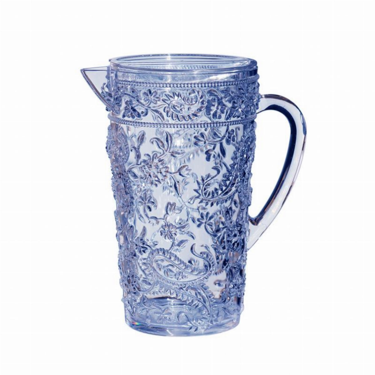 Acrylic Paisley Pitcher - Blue 2.5 Qt