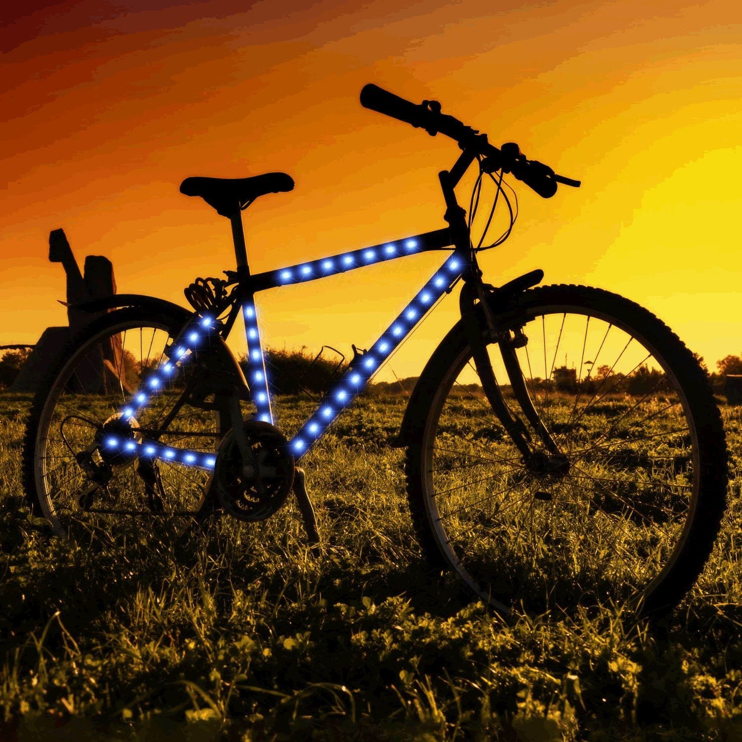 Bike Frame LED Strip Tape Blue