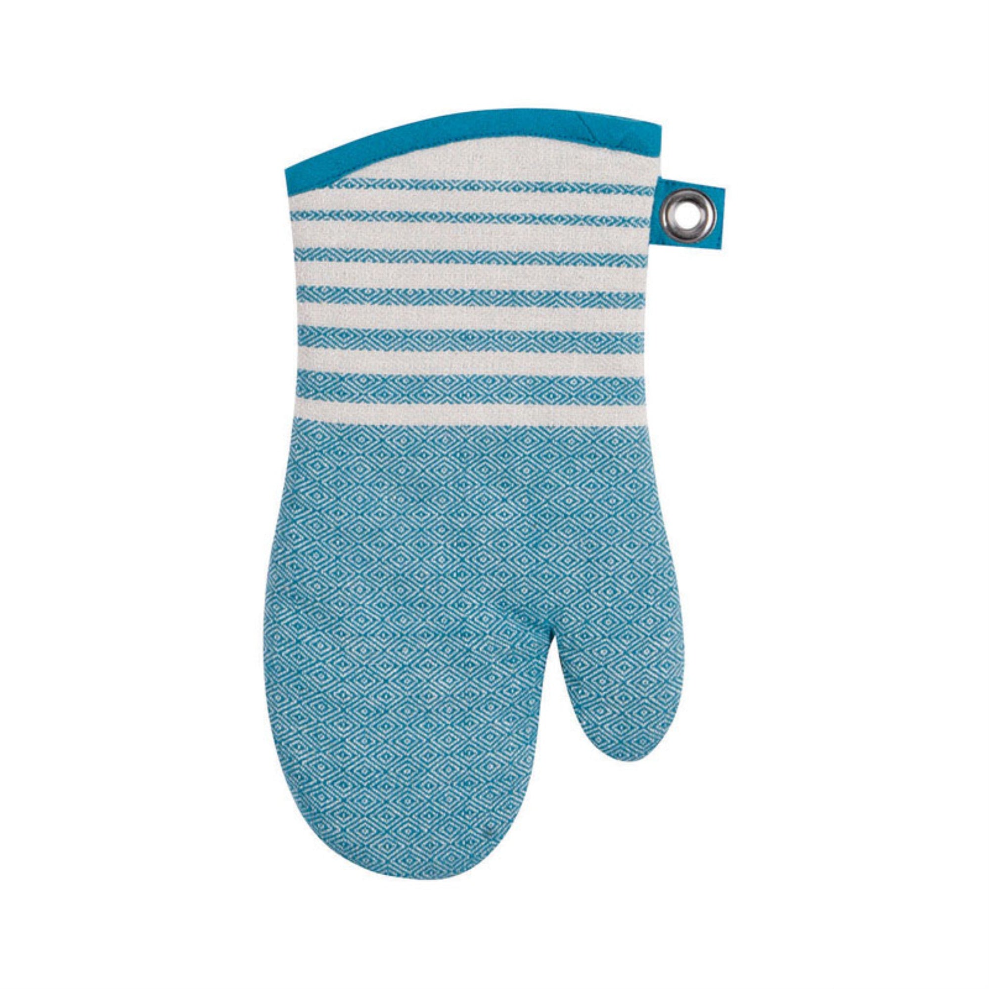 Oven Mitt Teal 7X12.5 (Pack Of 3)