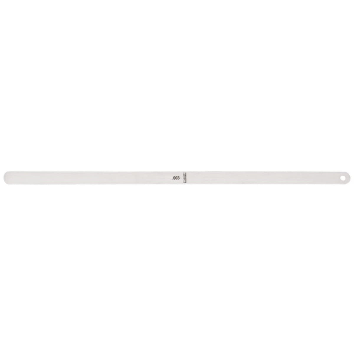 Starrett Tempered Steel Thickness Gage Or Feeler Stock With Rounded Ends - Ideal For Carpenters And Home Improvement - .003' Thickness, 12' Length - 667-3
