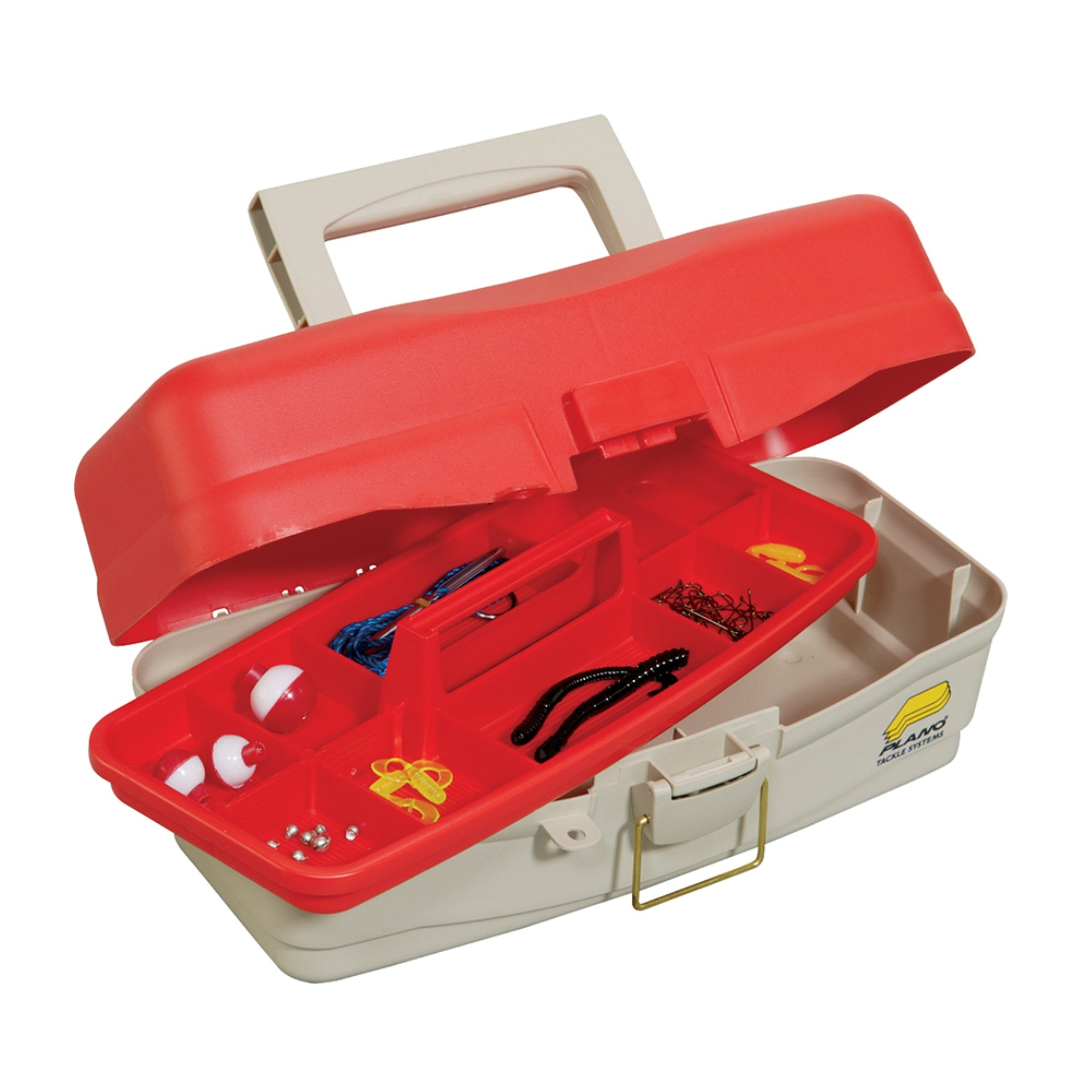 Plano Take Me Fishing  Tackle Box Red And Beige