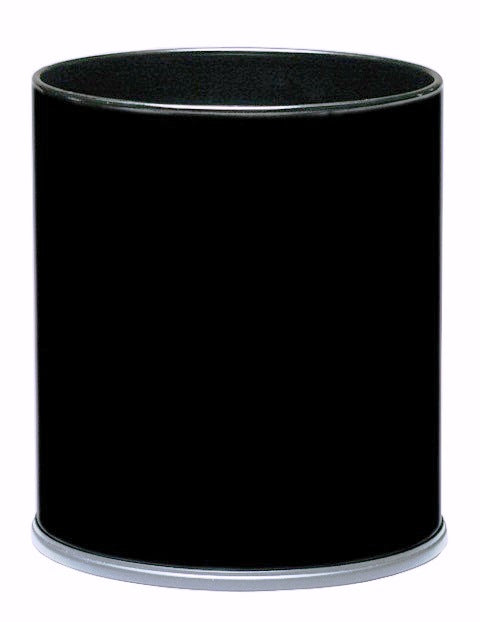 66Bk-Vv Ergode Executive Wastebasket - Sleek & Compact Round Design For Offices & Hotels, Durable Steel Construction, Sophistica