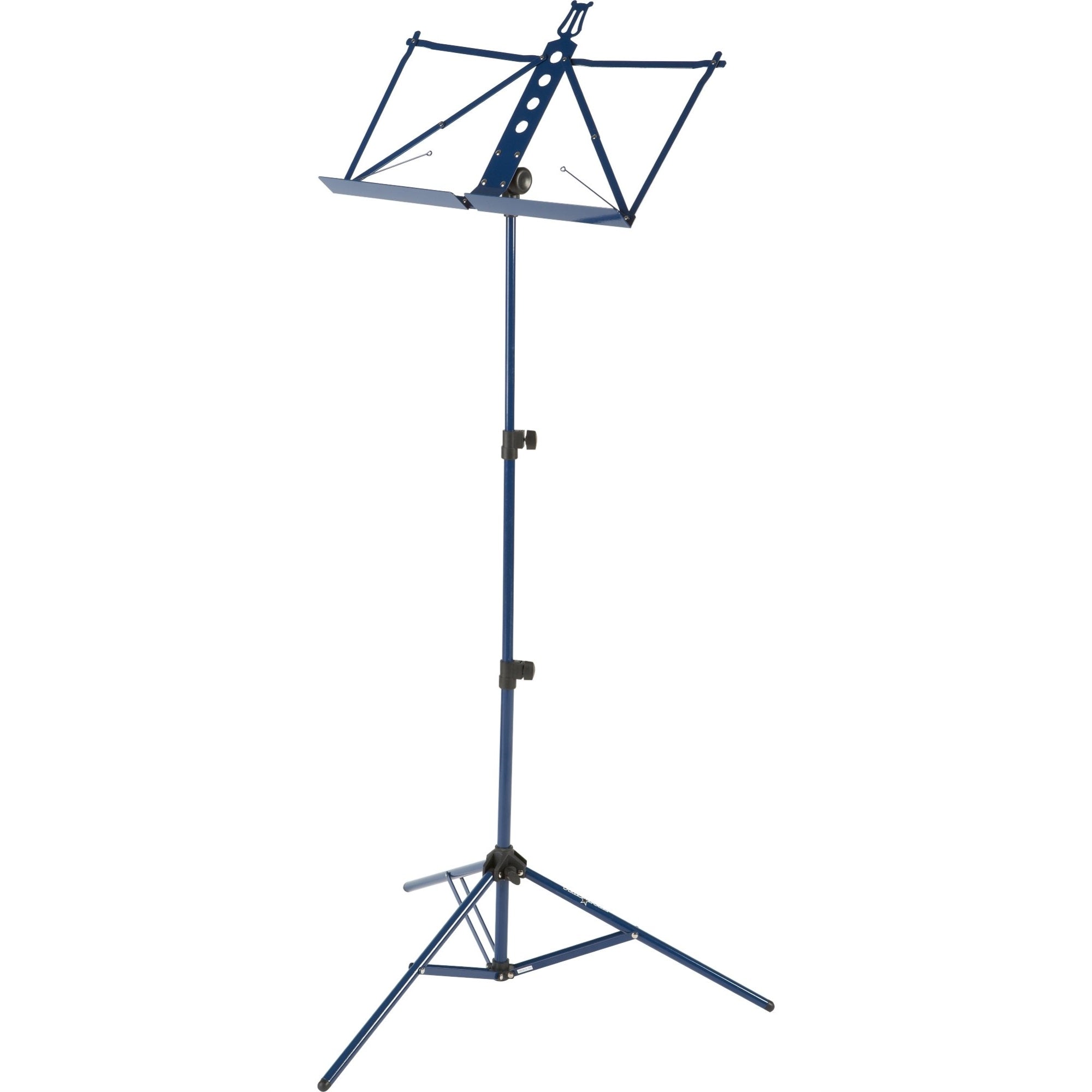 Deluxe Aluminum Music Stand Withadjustable Tray - Blue