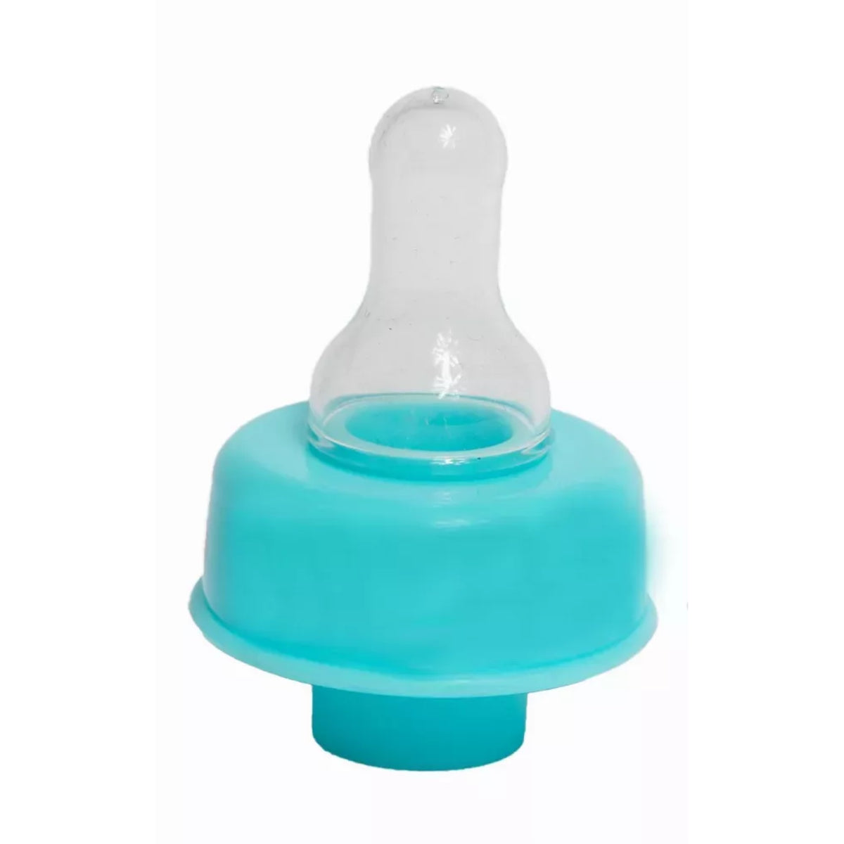 Refresh-A-Baby Universal Bottle Top Adapter, Fits Formula Juice & Water Bottles - Blue  Nipple Top