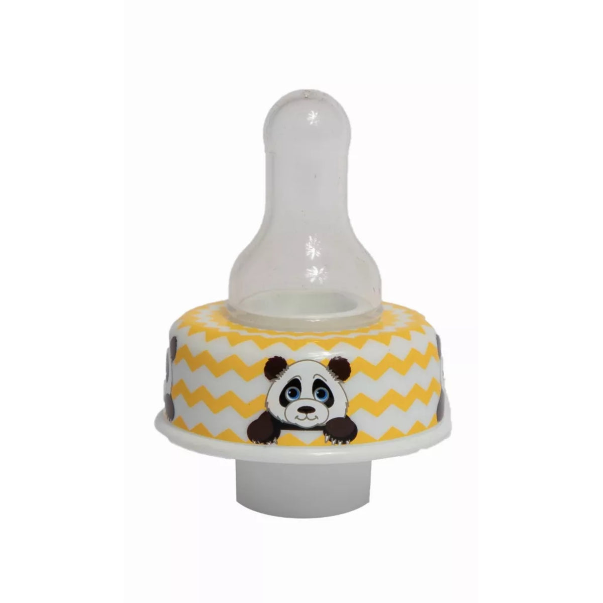 Refresh-A-Baby Universal Bottle Top Adapter, Fits Formula Juice & Water Bottles - Panda Nipple Top