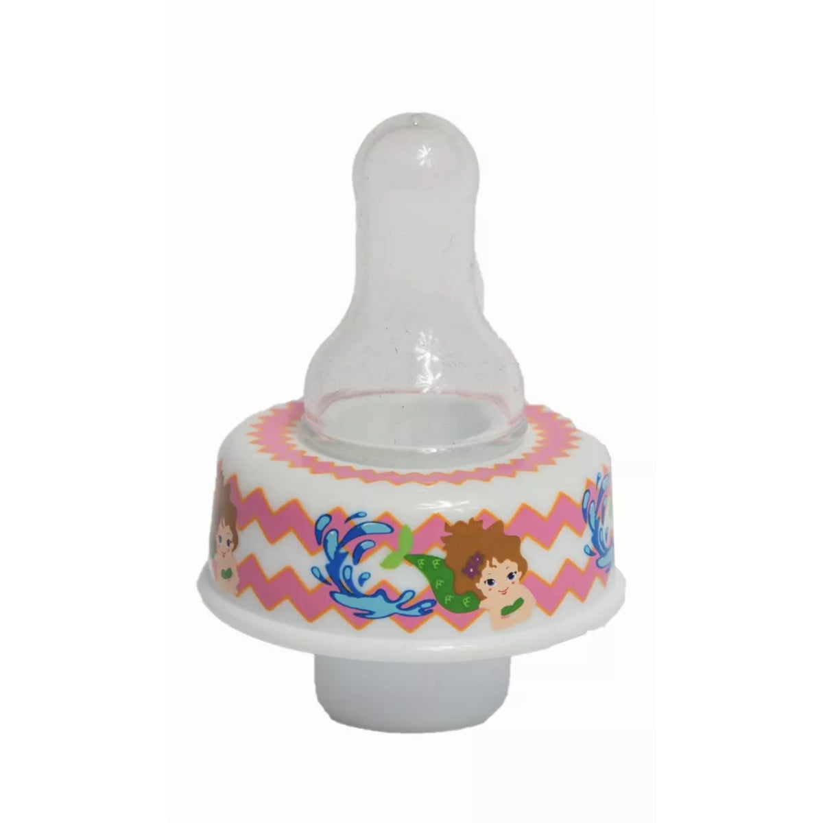 Refresh-A-Baby Universal Bottle Top Adapter, Fits Formula Juice & Water Bottles - Mermaid Nipple Top