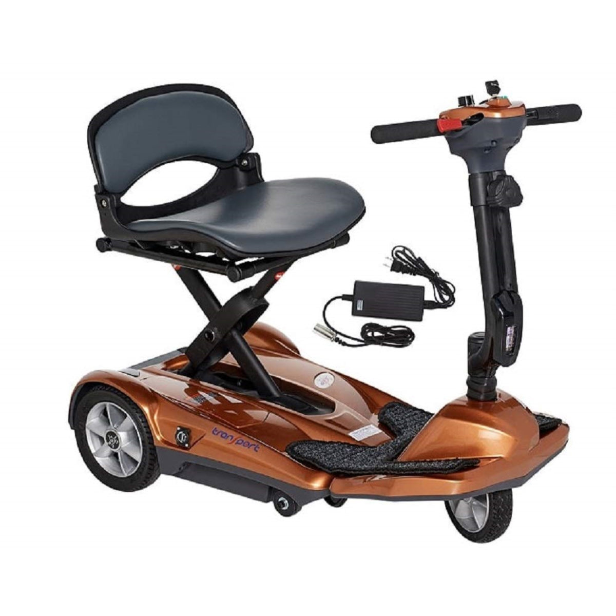 Ev Rider Folding Travel Transport Mobility Scooter - Lightweight, Portable, Simple To Store, Manual Fold - Easy Move