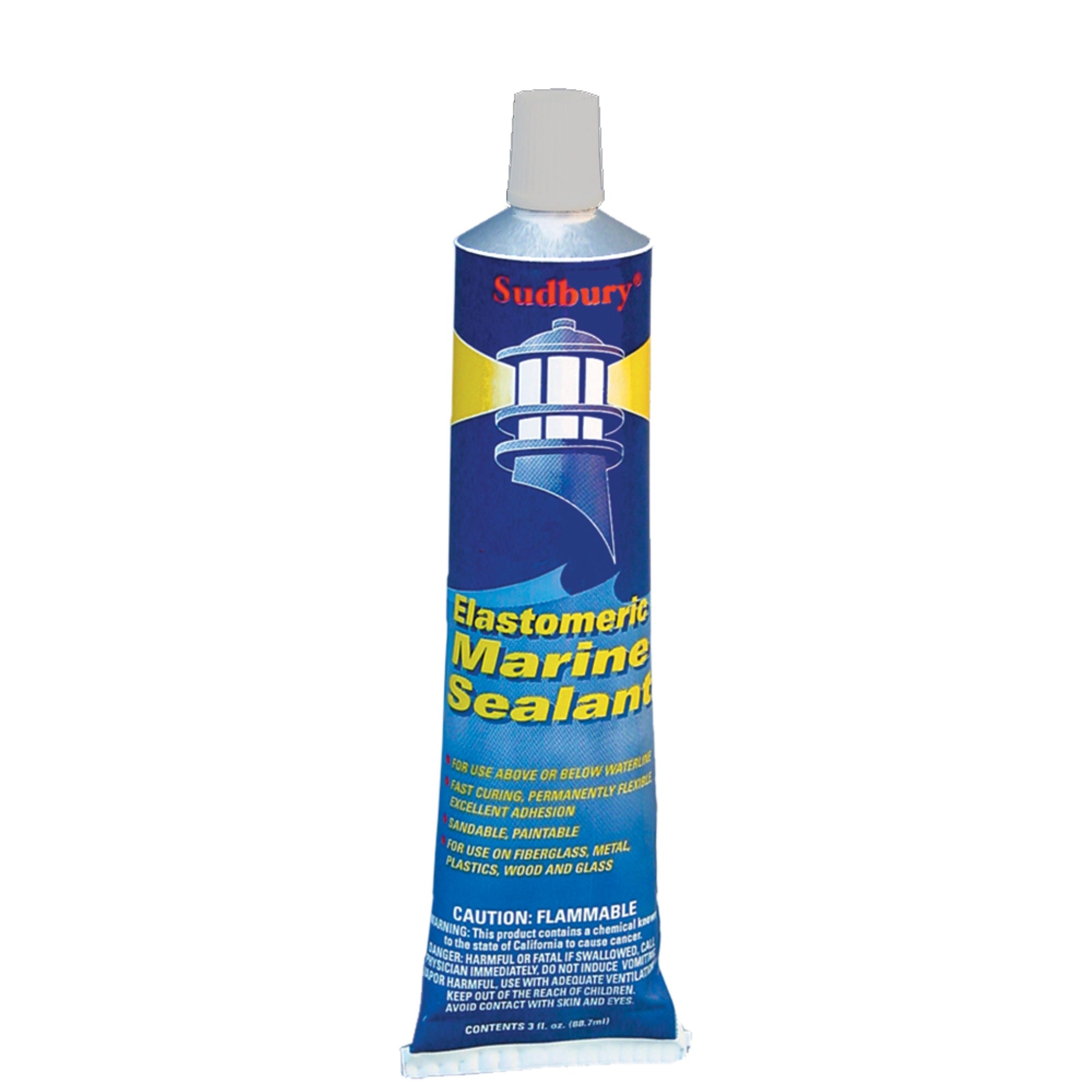 Sudbury Elastomeric Clear  Sealant 3 Oz. Tube
