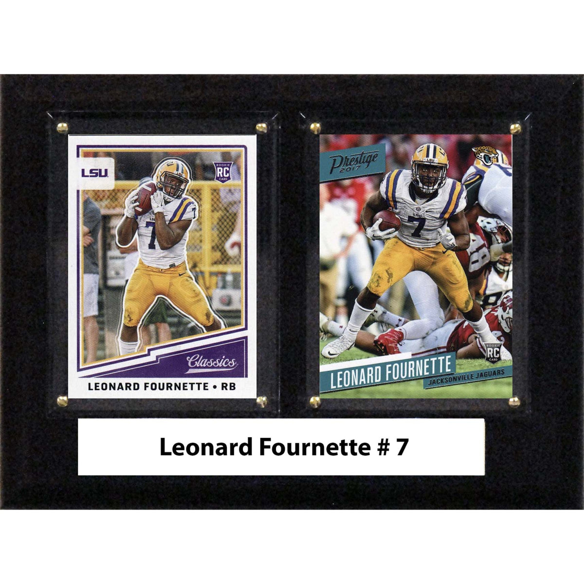 Ncaa 6X8 Leonard Fournette Lsu Tigers Two Card Plaque