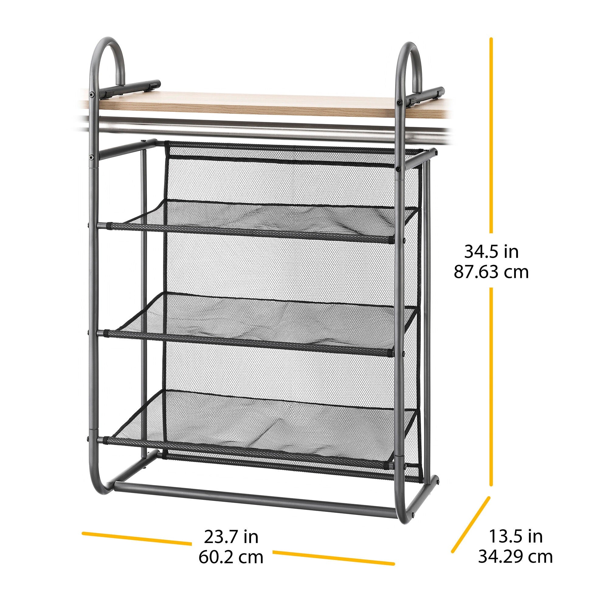 Whitmor 3-shelf Hanging Closet Organizer