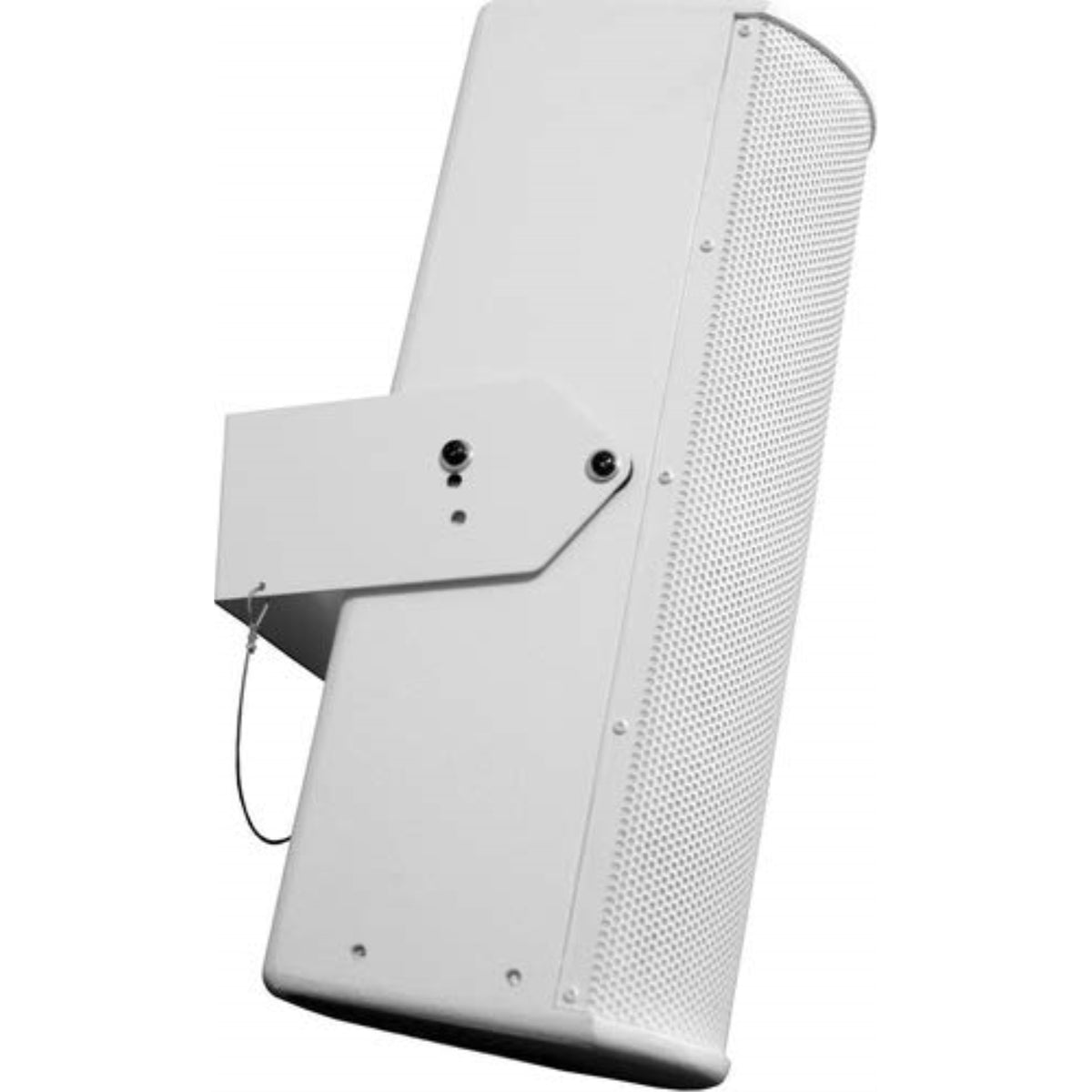 Permanent Mount Powered Line Array Speaker Built With An Integrated 100-Watt Amplifier Withfour Speakers White