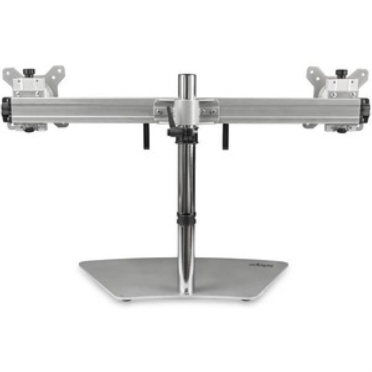 Dual Mntr Stand Horizontal For Up To 24In Mntr Silver