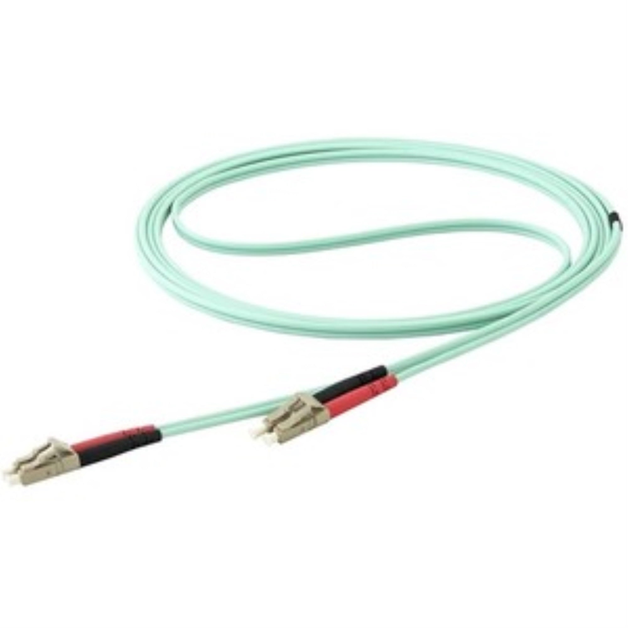 15M Om4 Fiber Optic Patch Cord Aqua Lc/Lc 50/125 40/100Gb