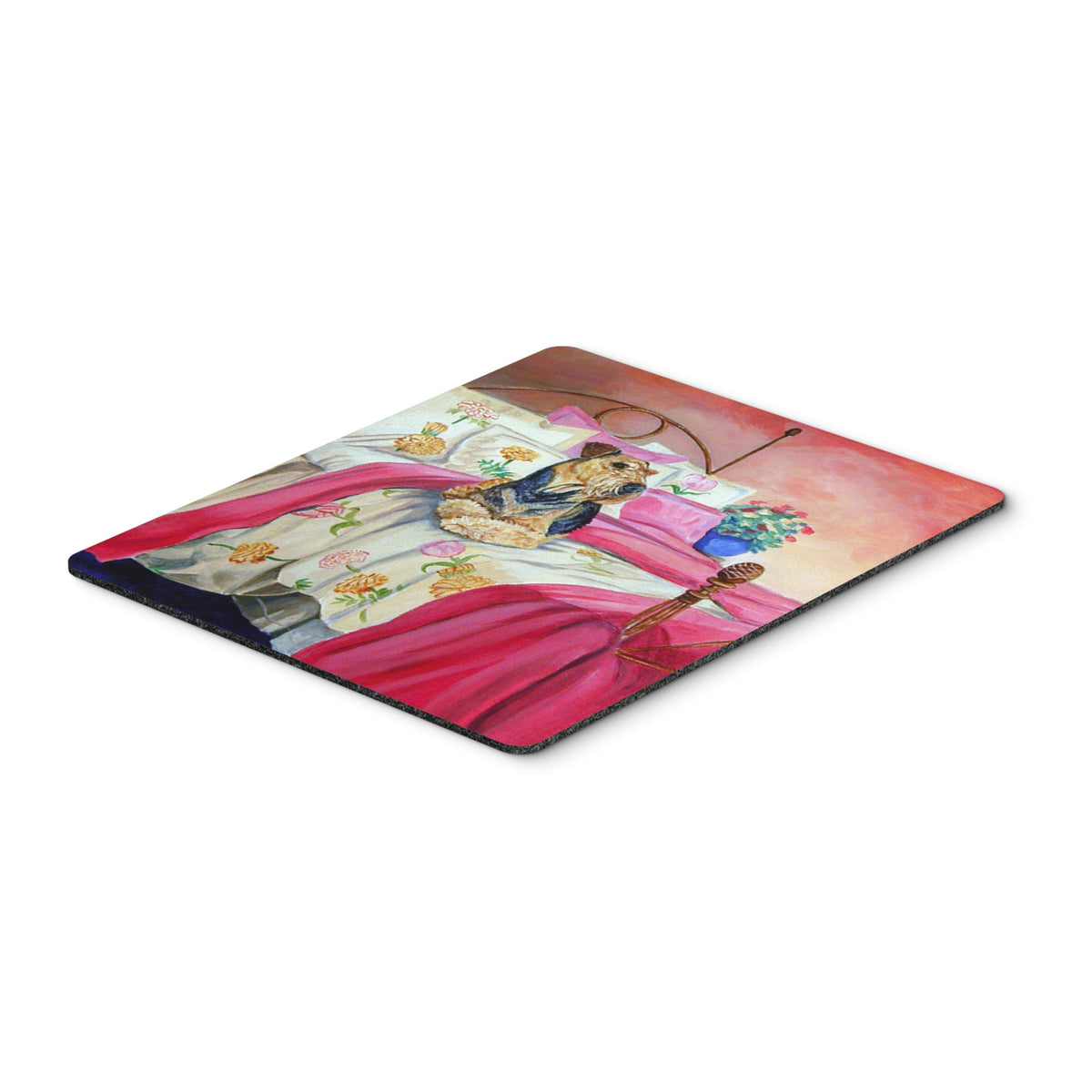 Caroline'S Treasures Mouse/Hot Pad/Trivet, Airedale Terrier Waiting On Mom (7006Mp)