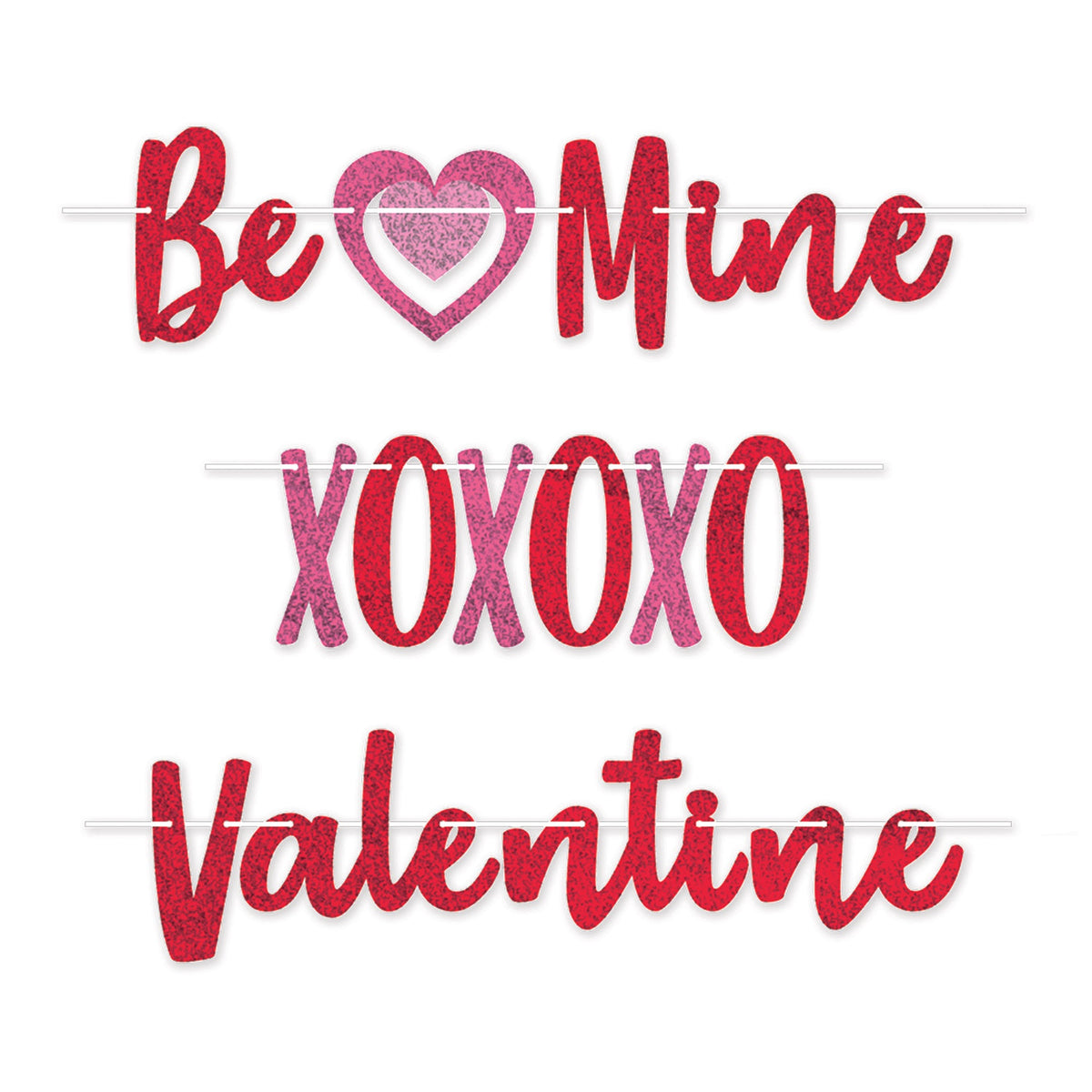 Valentine Streamer Set, (Pack Of 12)