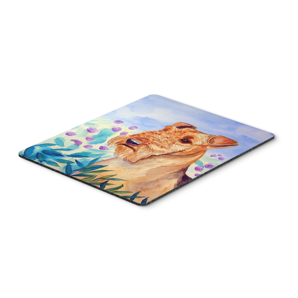 Caroline'S Treasures Mouse/Hot Pad/Trivet, Airedale Terrier In Flowers (7007Mp)