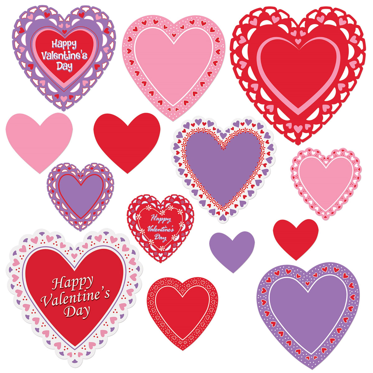 Valentines Day Cutouts, (Pack Of 12)