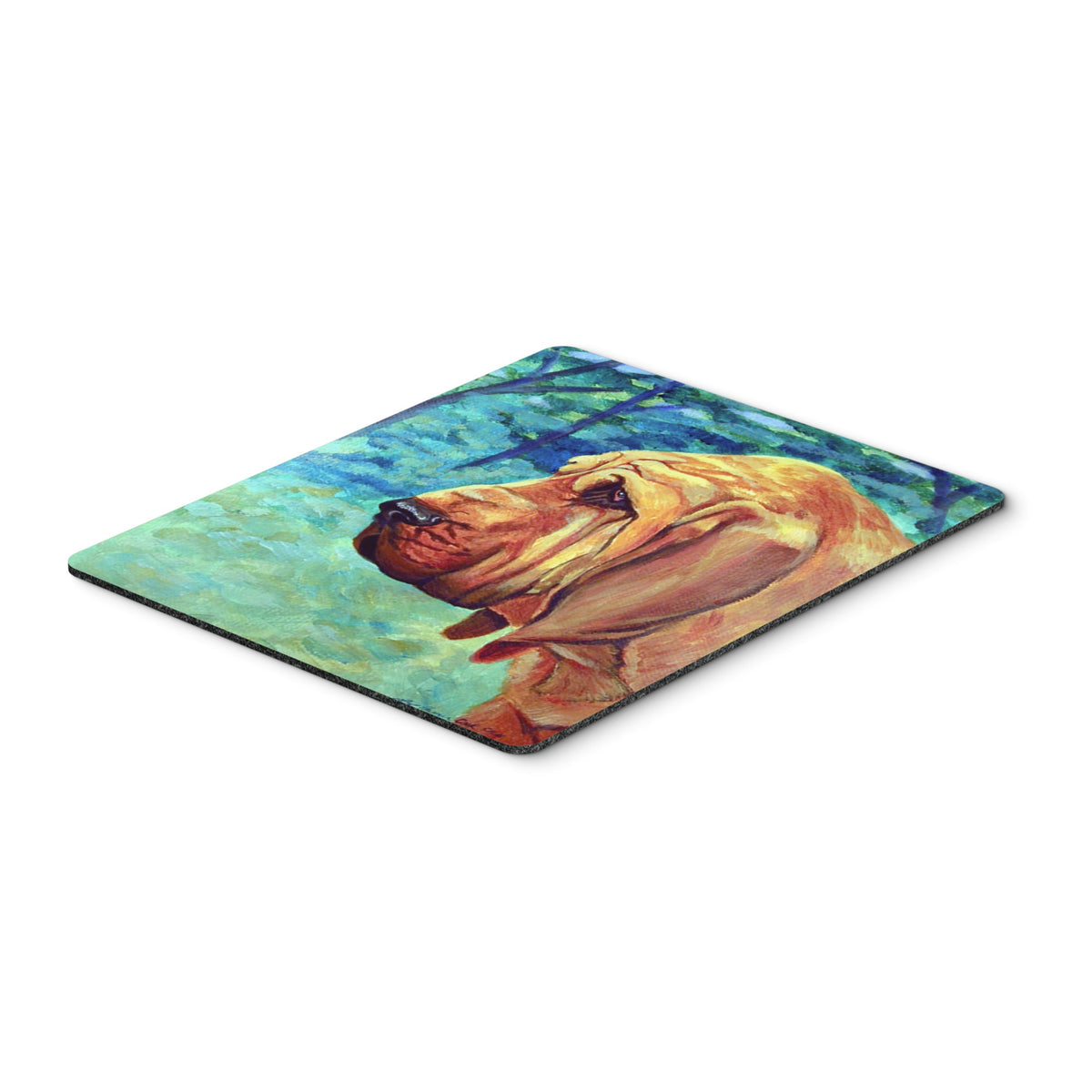 Caroline'S Treasures Mouse/Hot Pad/Trivet, Bloodhound Thoughtful (7013Mp)