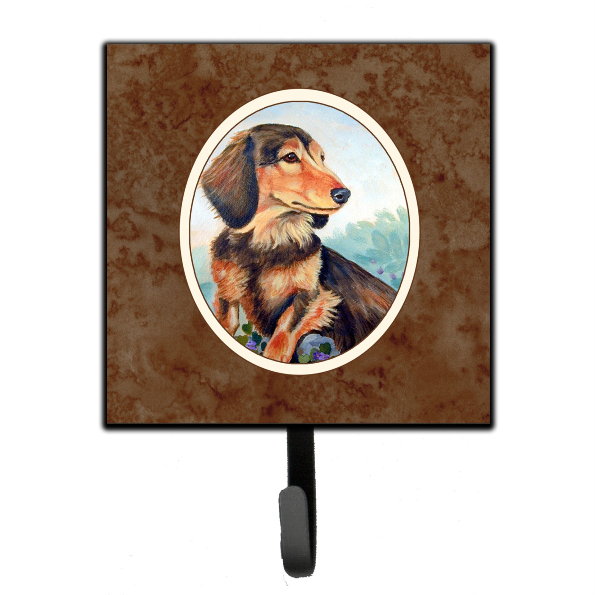 Caroline'S Treasures Long Hair Chocolate And Cream Dachshund Leash Or Key Holder 7023Sh4, Small, Multicolor