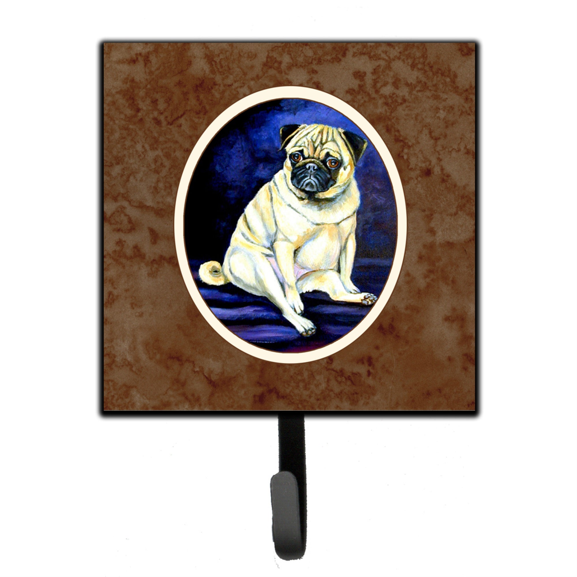 Caroline'S Treasures Fawn Pug Penny For Your Thoughts Leash Or Key Holder 7026Sh4, Small, Multicolor