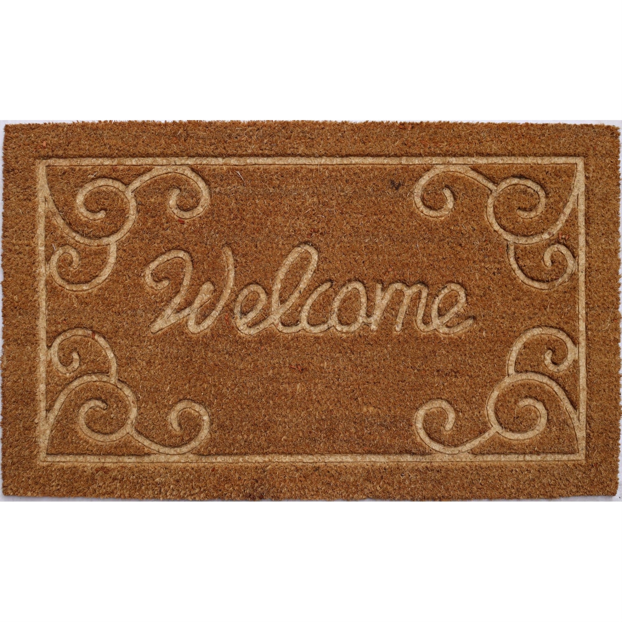 Imports Decor 594PVC Embossed welcome, 30x18x.5