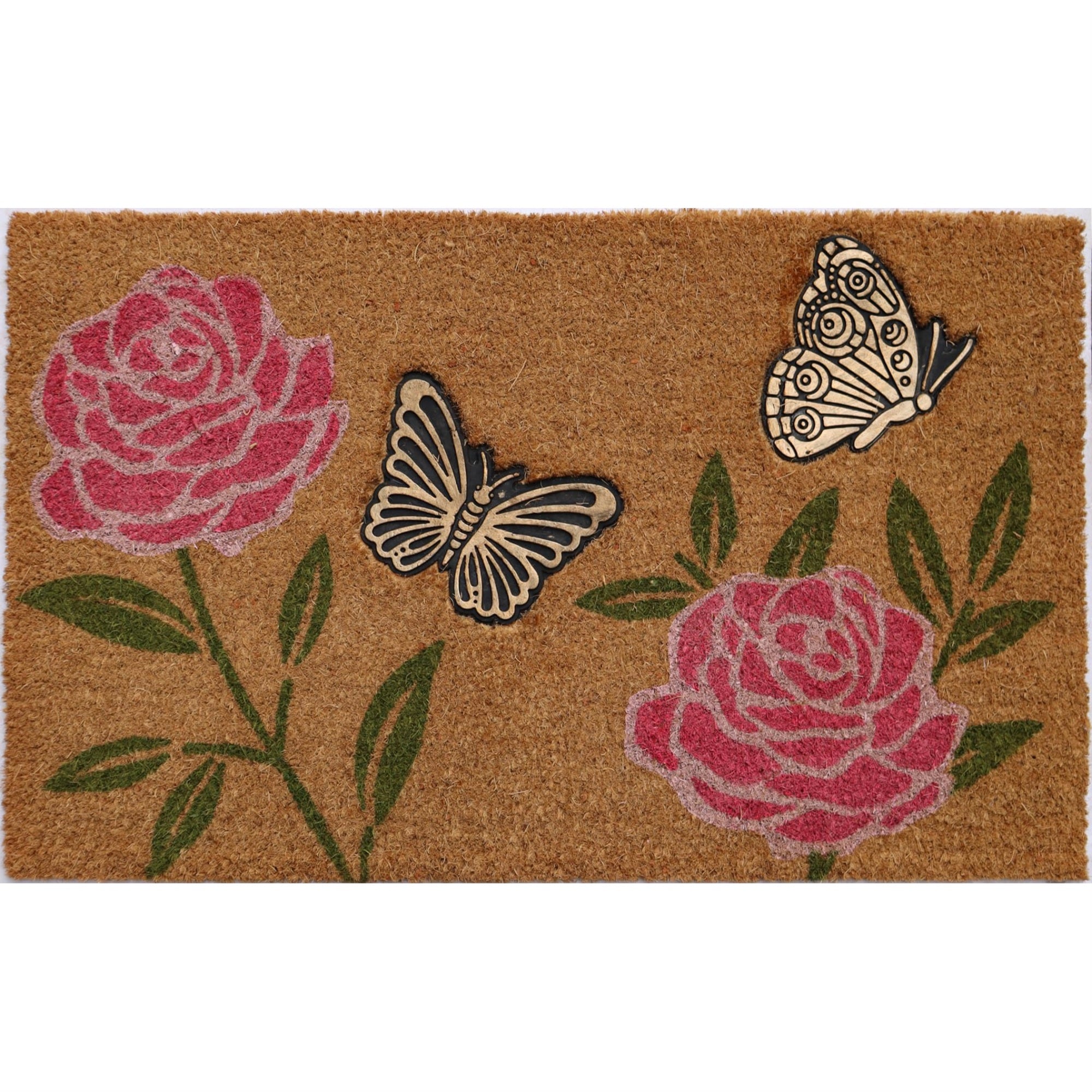 Imports Decor 596PVC Flowers Butterflies, 30x18x.5