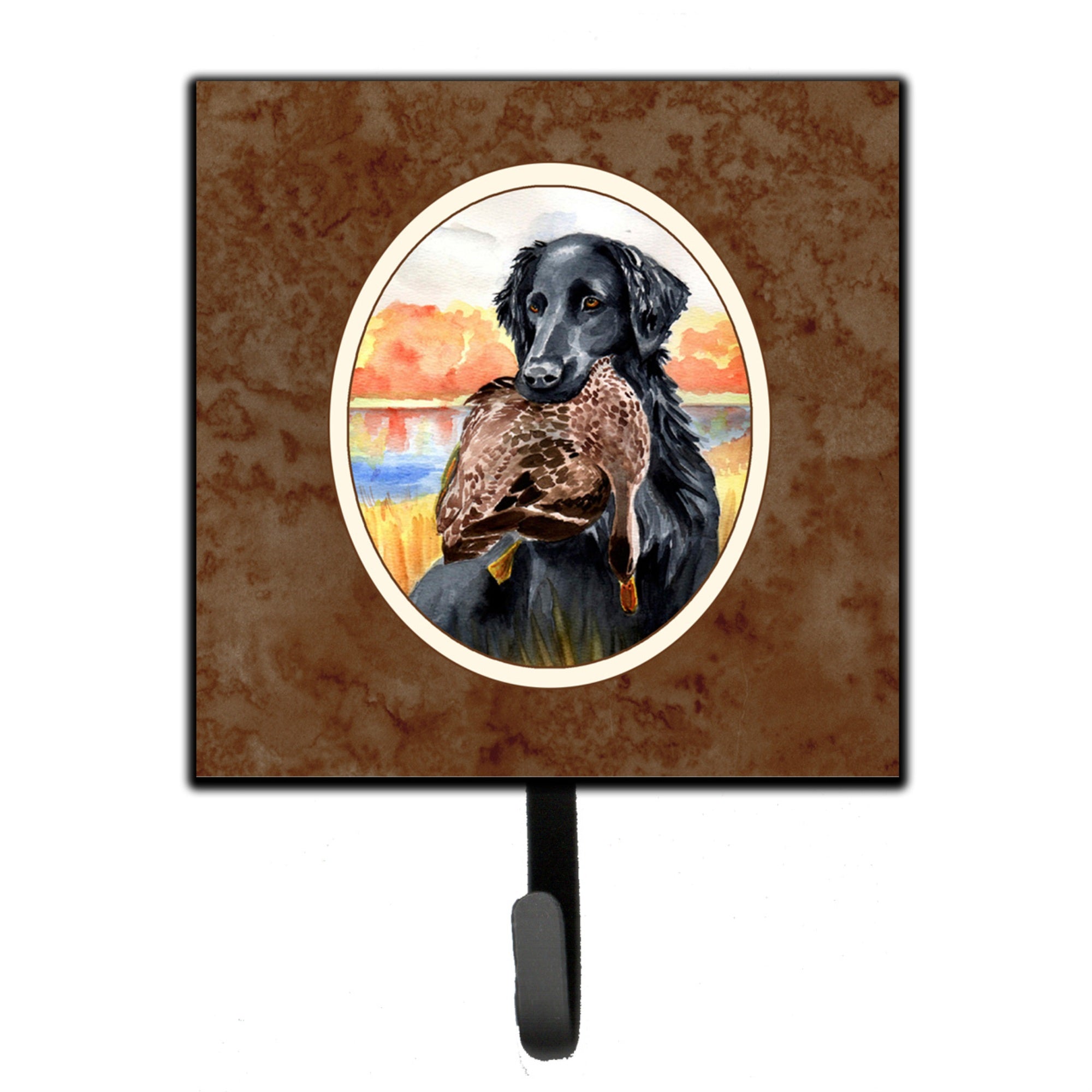 Caroline'S Treasures Flat Coated Retriever Leash Or Key Holder 7032Sh4, Small, Multicolor