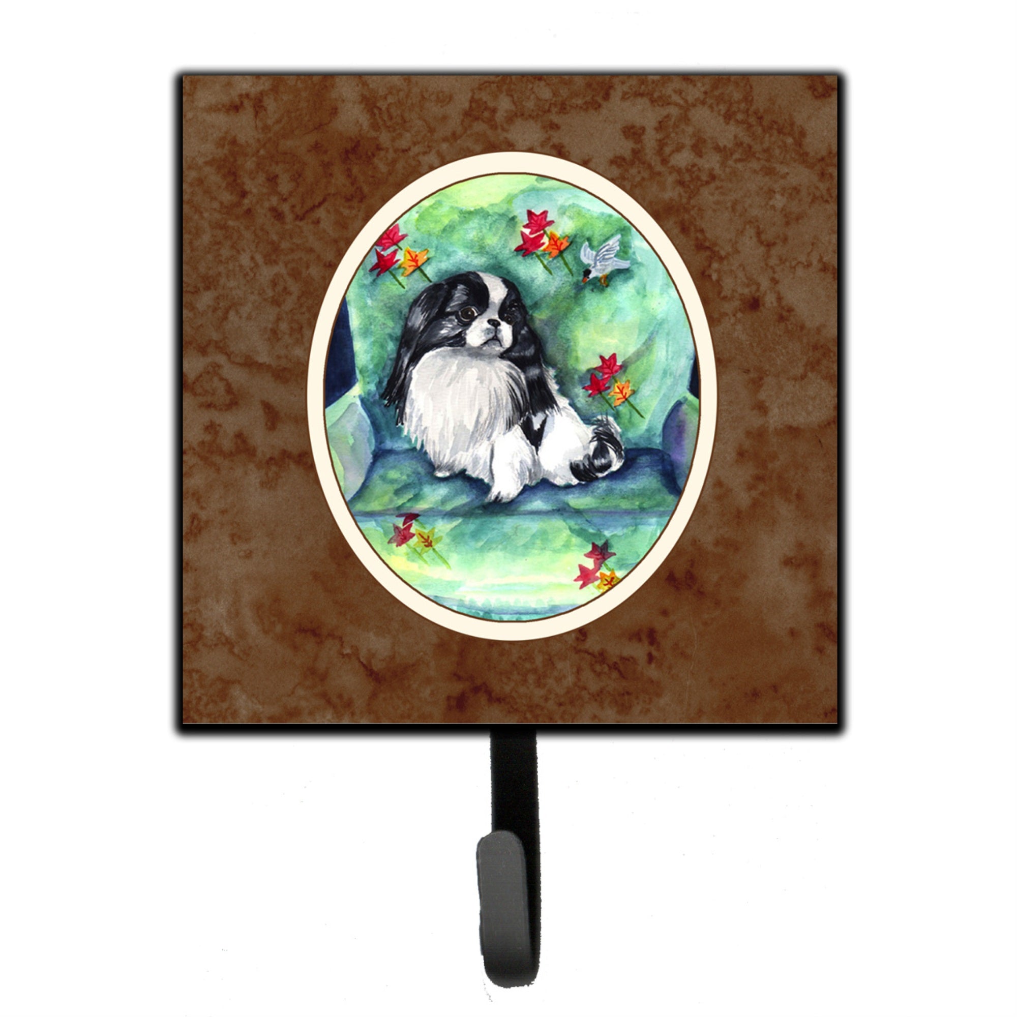 Caroline'S Treasures Japanese Chin In Momma'S Chair Leash Or Key Holder 7034Sh4, Small, Multicolor