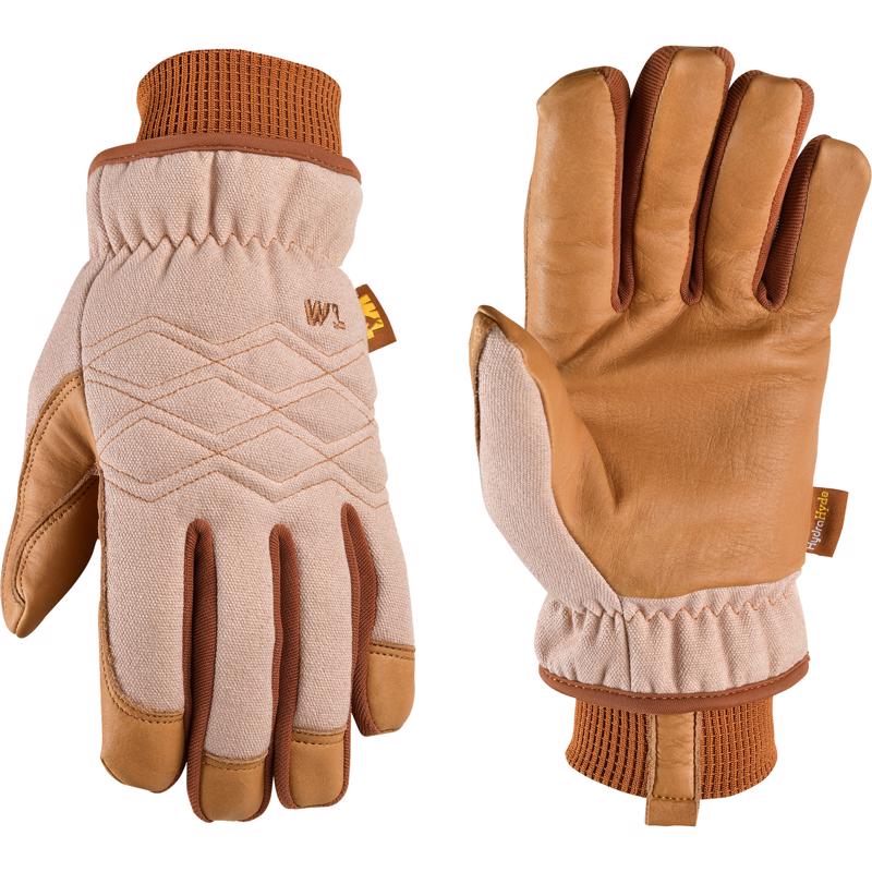 WRK GLVS CNVS WMNS BRW L(Pack of 1)