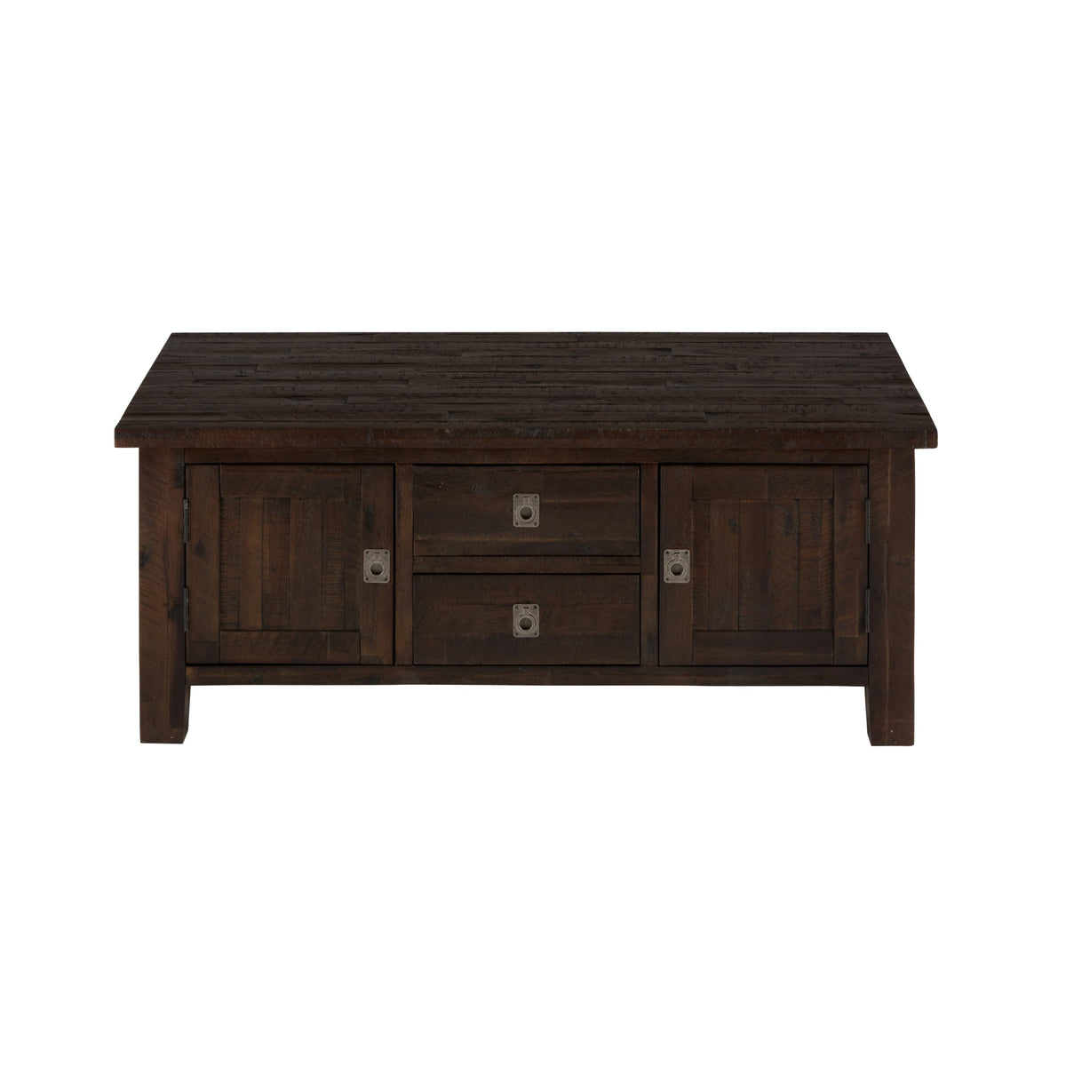 Kona Grove Distressed Rustic Solid Acacia Rectangle 48' Coffee Table